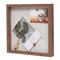 Muzilife 10x10 Shadow Box Wood Picture Frame, Tempered Glass, Brown - color: Brown, size: 10x10