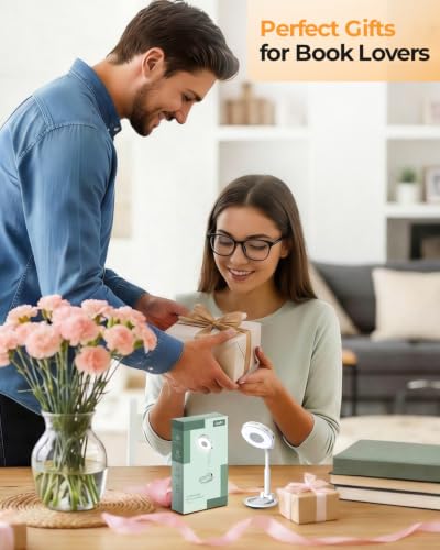 18 LED Rechargeable Clip On Book Light for Reading in Bed