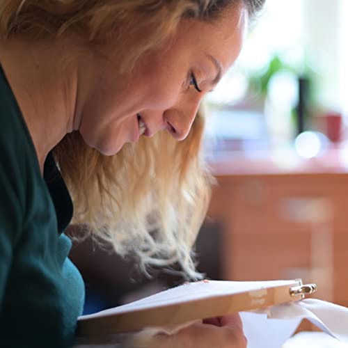 ZOCONE 5 PCS Beech Wood Embroidery Hoops, Wood Circle Hoop Ring Cross Stitch Hoop for Embroidery, Cross Stitch, Needlework, Art Craft Handy Sewing and Christmas Decoration (Size-5",6",7",8",9") - style: Size-5",6",7",8",9"