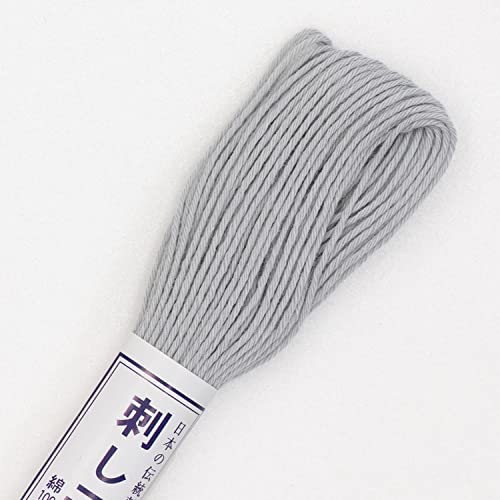 Olympus SASHIKO Thread 22YD Gray, Solid # 28, Light Grey - color: Solid # 28, Light Grey