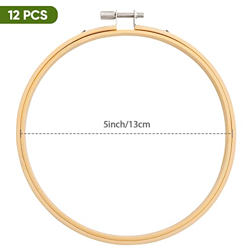 Pllieay 12 Pieces 5 Inch Embroidery Hoops - style: 5 Inch