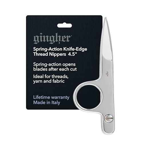 Gingher 4.5" Spring-Action Knife-Edge Thread Snips, Fabric Scissors - style: 4.5" Thread Nippers