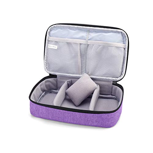 Luxja Double-Layer Sewing Organizer, Purple - color: Purple