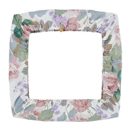 BENECREAT 7.4x3.8inch Grime Guard, Embroidery Storage Cover, Cross Stitch kit for Cross Stitch Embroidery Hoop Frames Square Round Cover, Dark Green - color: Dark Green, size: 7.4x3.8 Inch