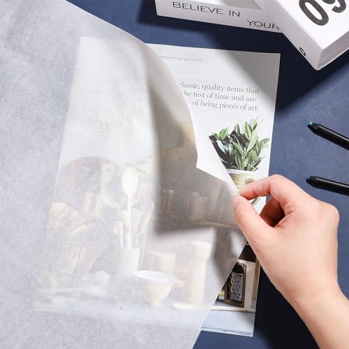 Tracing Paper Roll 24in x 30yd, White Trace Paper Pattern Paper Translucent Tracing Paper for Sewing, Drawing, Sketching, Gift Wrapping - size: 24in x 30yd
