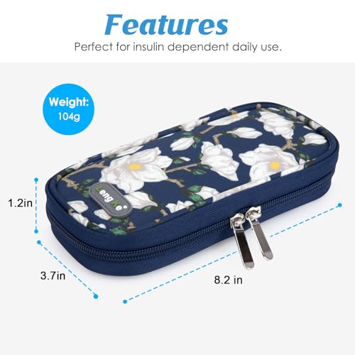YOUSHARES Insulin Cooler Travel Case, Diabetic Travel Case TSA Approved with 2 Ice Packs for GLP-1, for Ozempic, for Insulin Pens and Insulin Vials for Daily & Travel - color: Kapok