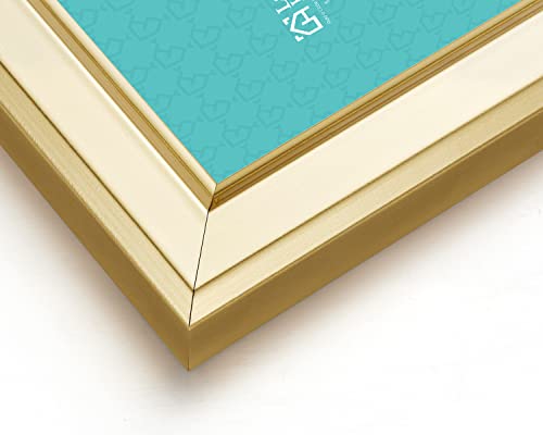 LaVie Home 4x6 Picture Frames (12 Pack, Gold) Simple Designed Photo Frame with High Definition Glass for Wall Mount & Table Top Display, Set of 12 Classic Collection - color: Gold, size: 4x6