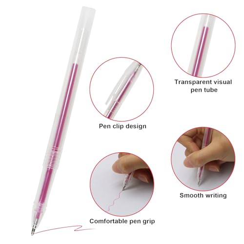 20 Pcs Heat Erasable Pens for Fabric 4 Colors Heat Erasable Fabric Marking Pens for Sewing Quilting Embroidery Dressmaking