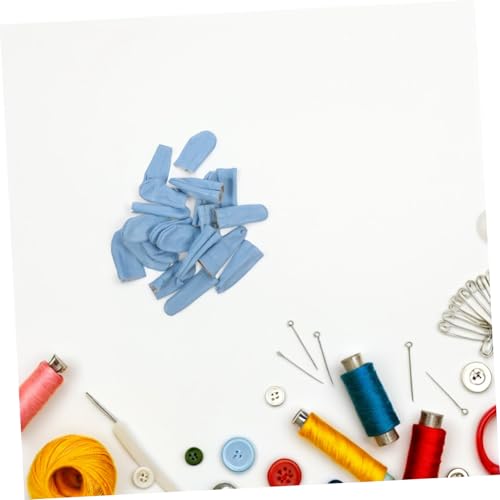 Gadpiparty 20 pcs Leather Finger Cots Sewing Finger Protectors for Needle Felting Knitting Hand Sewing and DIY Crafts Breathable Flexible Covers One Size