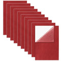 Bonsicoky Red Self Adhesive Felt Sheets, 10 Pack, A4 Size (8" x 12") - color: Red
