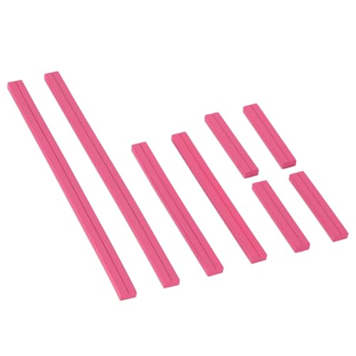 UNIMEIX 8 Pcs Magnetic Strips for Cross Stitch Knitting Chart Keeper Magnet Replacement Set Magnets Crochet Line Keeper Replacement Cross Stitch Supplies for Crafts Work（Exclude Chart Board） (Pink) - color: Pink