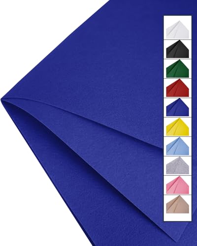 Royal Blue Felt Fabric 72" x 36", Large Stiff Craft Felt Sheet by The Yard - color: Royal Blue, size: 72" X 36" (1 Yard)