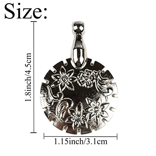 J.CARP 2Pcs Yarn Cutter Pendants, Gold Metal Thread Cutter Pendant for DIY Sewing Tools - color: Silver