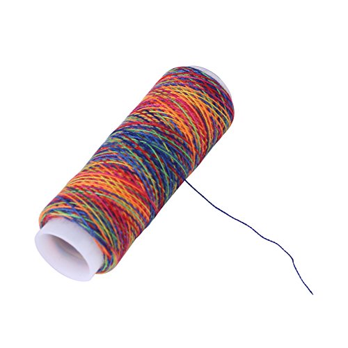 Multicolor Gradient Sewing Quilting Embroidery Thread Spools, 5 Piece Set, for Garment Accessories