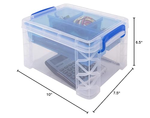 AVT37375 - Advantus Super Stacker Divided Storage Box