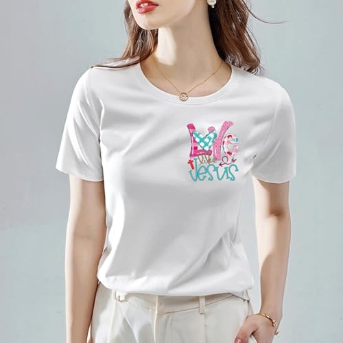 9PCS Love Small Size Iron On Decals Thermal Transfer Stickers for Clothing Sublimation Patches Iron On Transfer Designs Heat Press Vinyl for Shirts Custom Iron On Transfers for T Shirt - size: Love and butterfly
