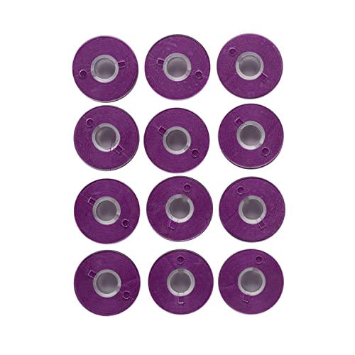 Sew Great Sewing Machine Prewound Bobbin 60 Weight Polyester Thread 12-Pack #500 Shooting Star Purple - color: Shooting Star Purple