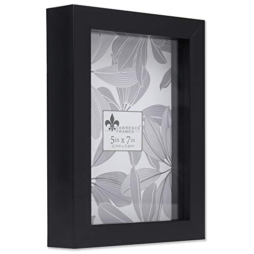 Lawrence Frames Shadow Box Frame, 5x7, Black - 785057 - color: Black, size: 5 x 7 inches