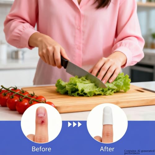 14pcs Gel Finger Protectors Finger Cots Silicone Fingertips Protection - color: White