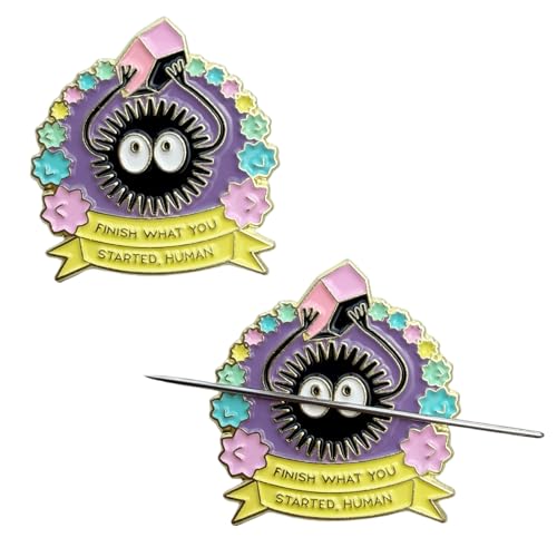 PARKUVALLEY 2pcs Cute Soot Sprite Magnetic Needle Minder - size: 2pcs Soot Sprite