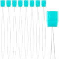 Pndeyo 8pcs 9.05" Long Punch Needle Threaders, Blue - color: 9.05" Long-Blue