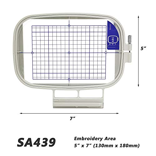 Sew Tech Embroidery Hoop for Brother, 5x7in 130x180mm SA439 EF75 Frame - size: 5"x7" - SA439