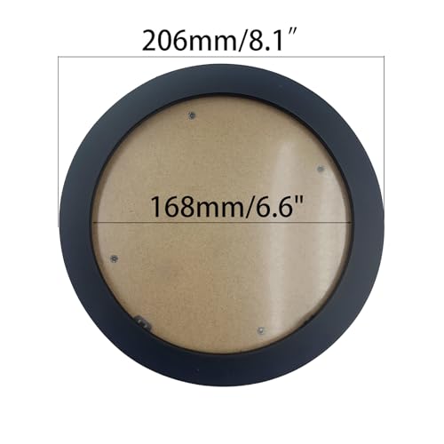 Yuqim 2 Pack Round Wood Embroidery Hoop Frames Cross Stitch Display Frame for DIY Art Craft Sewing Ornaments(Black, 7 Inch) - color: Black, size: 7 Inch