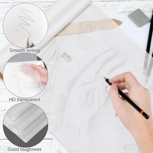 Tracing Paper Roll 18 in x 30 yd Pattern Paper for Sewing Drawing Sketching - size: 18in x 30yd