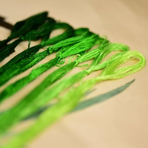 Natural Mulberry Silk Embroidery Thread – 8 Colors, 110m Each, Premium Hand-Dyed Silk Floss for Hand Embroidery, Cross-Stitch, and Needlework (01) - color: 01