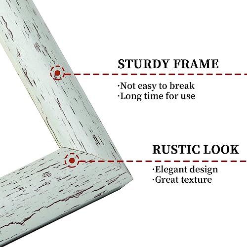 AEVETE Picture Frame 10x10 Light Green Photo Frame Rustic for Wall and Desk - color: Rustic Green, size: 10x10