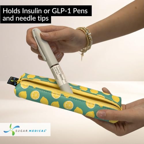 Sugar Medical MedMate GLP-1 & Insulin Pen Travel Case for 2 Pens - color: Lemonelle