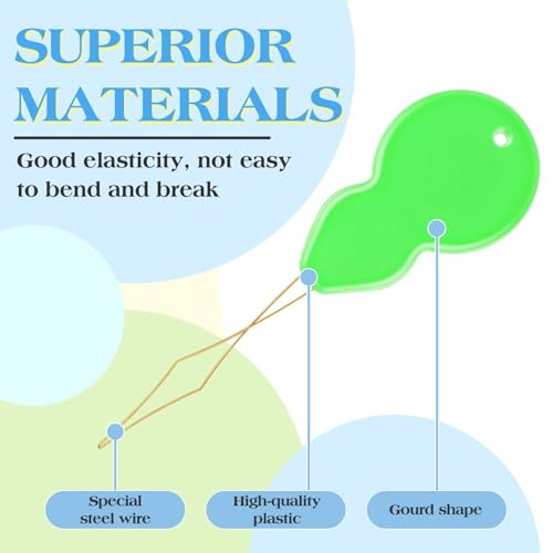 Automatic Needle Threaders Plastic Gourd Shaped, for Sewing Machine Hand Sewing - Embroidery for Cross Stitch Crafts (Multicolor-Gold, 63PC) - size: 63PC