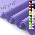 Felt Fabric Sheets 18" x 18" (2 Pack) 1.6mm Soft Craft Felt, Lavender - color: Lavender