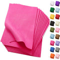 Soft Hot Pink Felt Fabric Sheets for Crafts 8 x 12 Inch 20 Pcs 1.6mm Thick - color: Hot Pink