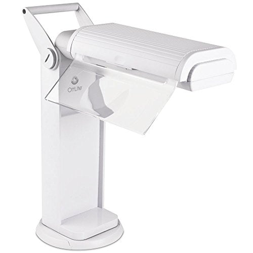 OttLite 13-Watt Classic CFL Magnifier Task Lamp, White - color: White