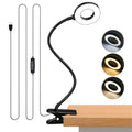 LED Desk Lamp with Clamp, Clip on Book Light for Reading
