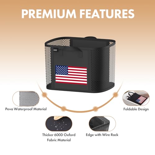 NPET 27L Laundry Basket Collapsible - color: USA Flag, size: 27L