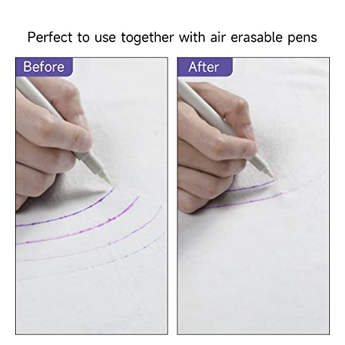 KEARING 5PCS Air Erasable Fabric Marker Set with Instant Eraser Pen - size: 1 Count (Pack of 5)