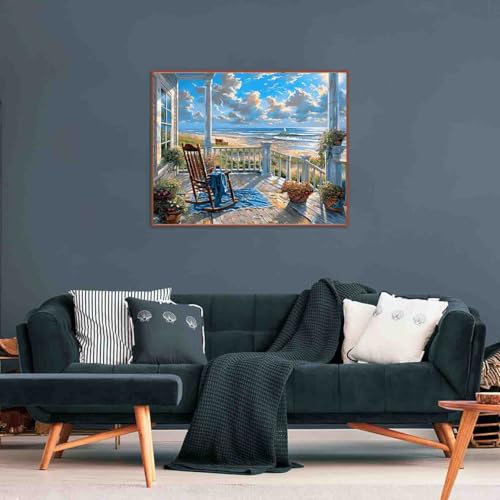 DYAIANGMU Scenery Stamped Cross Stitch Kit for Adults 15.7x11.8 inches - color: Y068-new