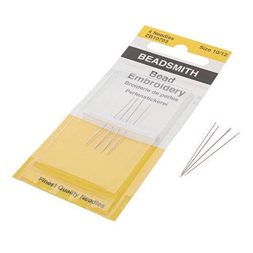 The Beadsmith Bead Embroidery Needles, Size 10 and 12 Assortment - size: #10/#12 - 4 Needles