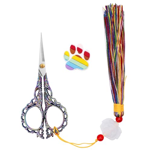 Embroidery Scissors with Cover Stainless Steel，for Sewing Craft