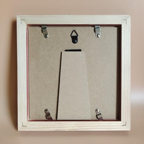 7x7 Picture Frames Blue Square. Solid Wood.Plastic Panel.The Protective Film Must be Removed. - color: Blue, size: 7x7