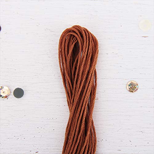 12 Skeins ThreadArt Cotton Embroidery Floss, Brown - color: Brown