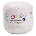 golo Crochet Thread Size 20 Milky Yarn 802 Crochet Yarn for Tatting 802 - color: 802 Milky white