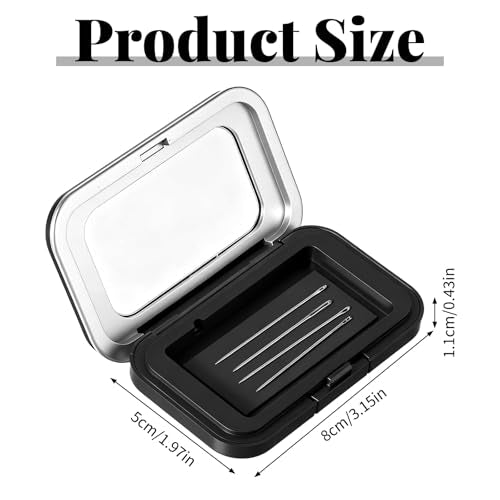 Portable Needle Keeper Magnetic Needle Holder Case Knitting Pin Storage Box