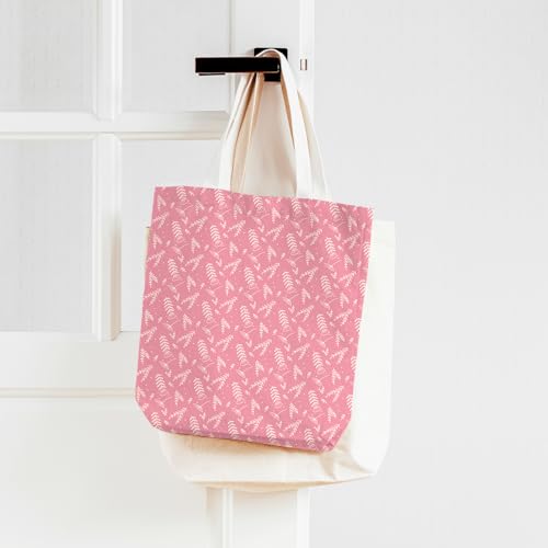 Whaline 60Pcs Flower Charm Square 5-Inch Cotton Fabric Squares Bundles Pink Floral Leaves Quilting Sewing Fabrics for DIY Handmade Craft Decor - size: 5 x 5 inch
