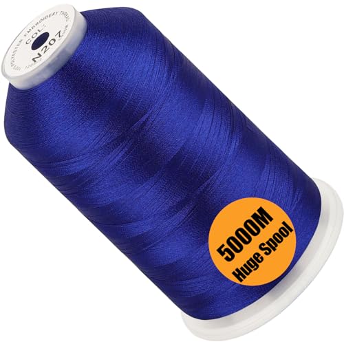 New brothread Huge Spool Embroidery Machine Thread -Blue Fits Janome Color - color: Blue-N207