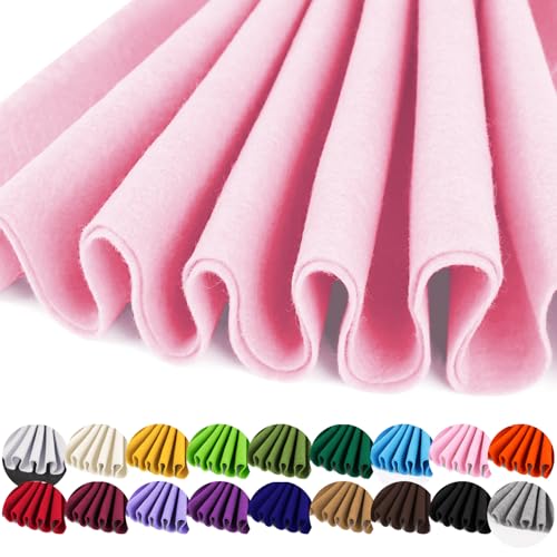 IONTACH 36" X 36" Light Pink Soft Felt Fabric 1.6mm Thick - color: Light Pink, size: Soft - 36" X 36"