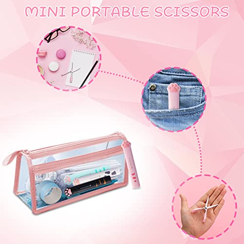 4 Pcs Cute Scissors, Cat Paw Mini Scissors, Fun Scissors