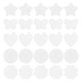 MY MIRONEY Mesh Plastic Canvas Kits 25 Pieces 5 Shapes - style: Round, Flower, Butterfly, Star, Heart